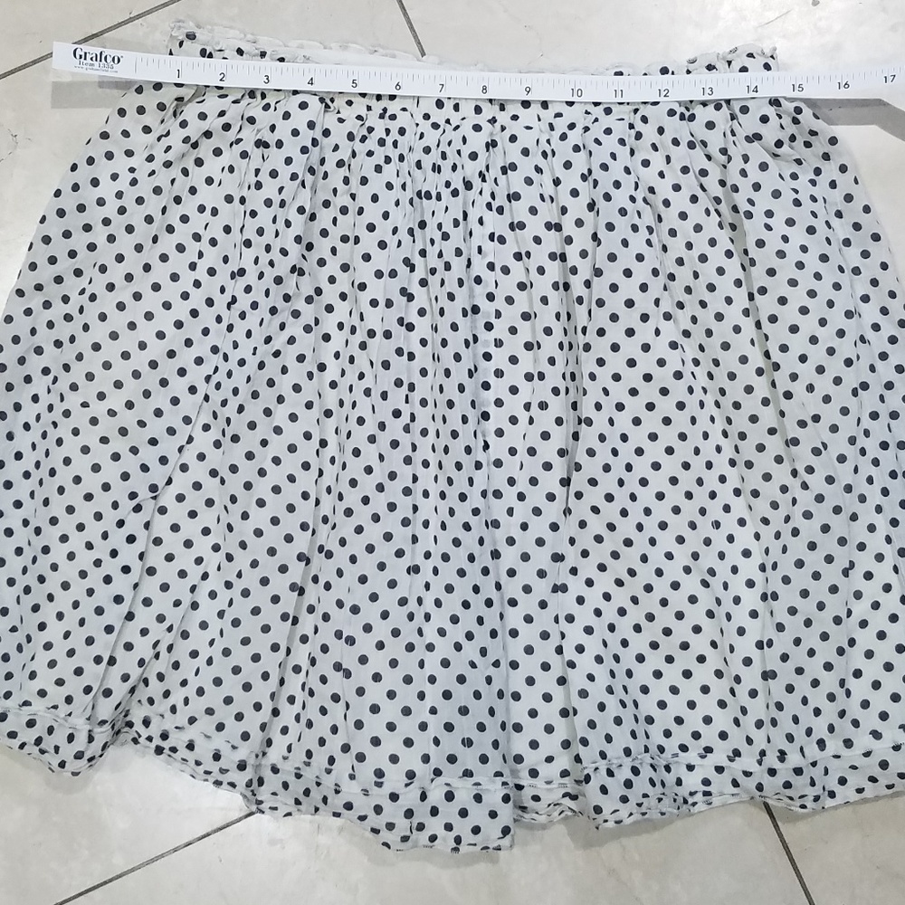 CoreyLynnCalter Layered Cotton Polka dot Skirt
